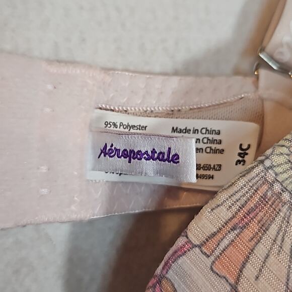Aeropostale Light Pink Floral Pushup Bra - Picture 3 of 5